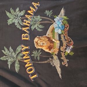 Tommy Bahama Black Embroidered Shirt